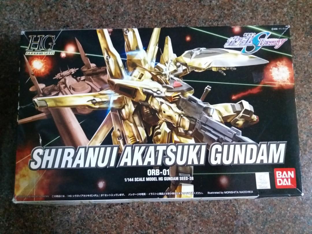 HG 1/144 SHIRANUI AKATSUKI GUNDAM. ORB-01 BANDAI, 興趣及遊戲, 玩具