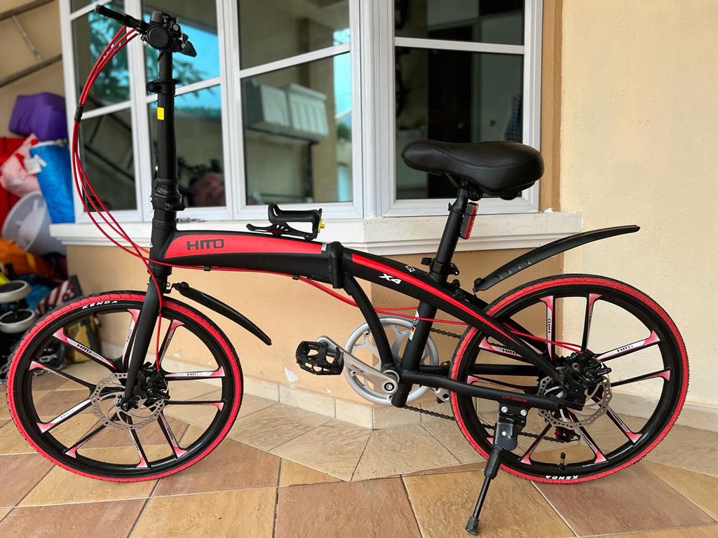 Folding bike 22 inch wheels deals