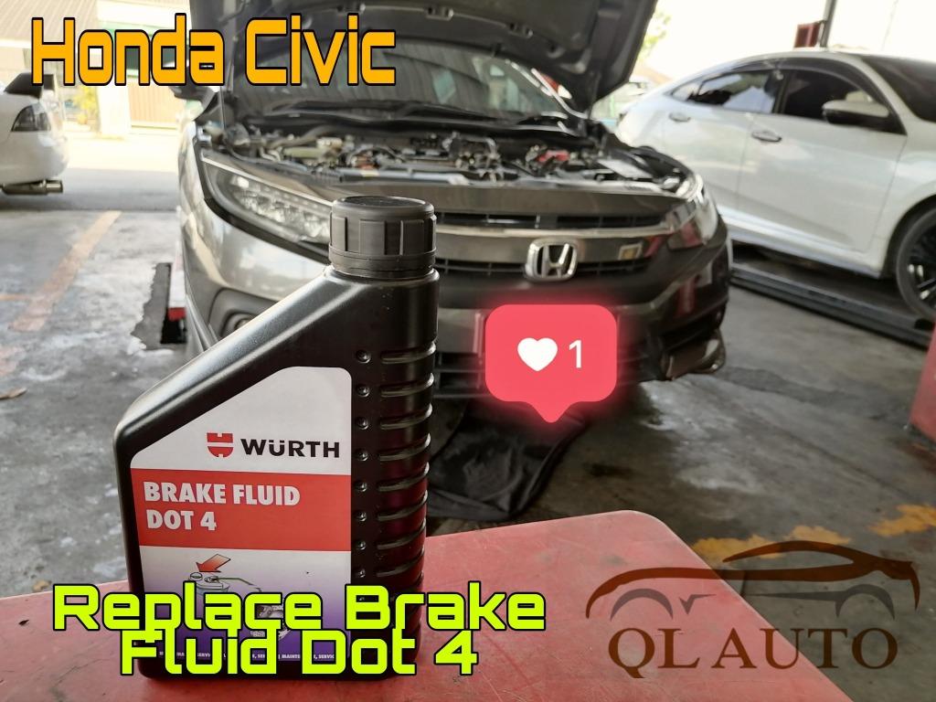 Honda Civic Replace Brake Fluid, Auto Accessories on Carousell