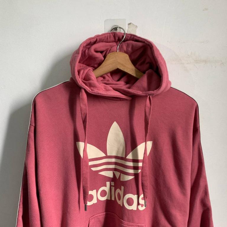 Adidas pink tape hoodie 2025