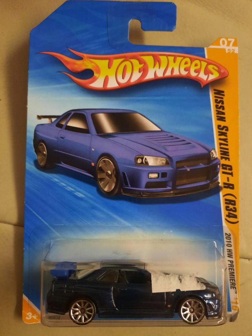 Hot Wheels 1 64 Nissan Skyline Gtr R34 Hotwheels 1 64 Gt R Bnr34 1st Edition Metallic Blue 公告欄 Carousell