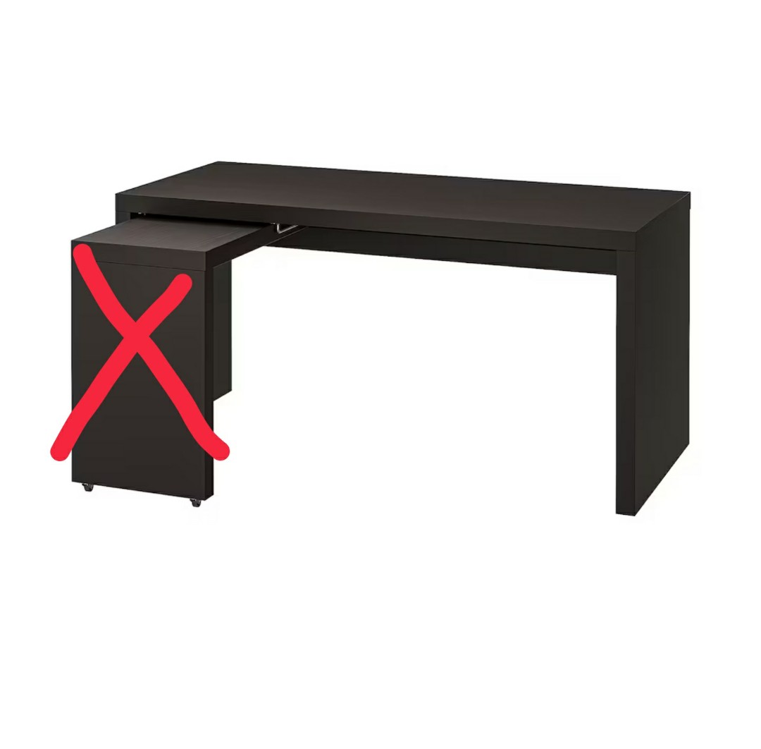 Ikea MALM desk., Furniture & Home Living, Furniture, Tables & Sets on