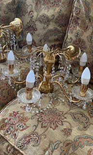 Italian chandelier with crystals