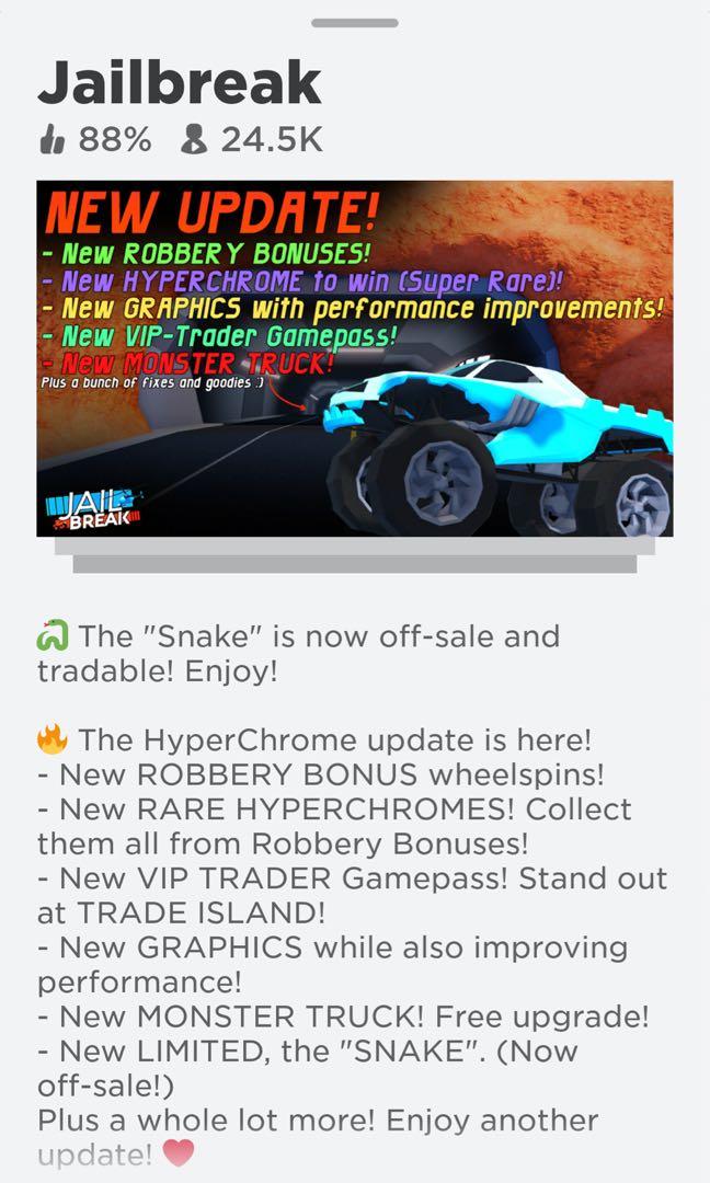 Roblox Jailbreak Cars - Clean Beignet, Video Gaming, Gaming Accessories,  In-Game Products on Carousell