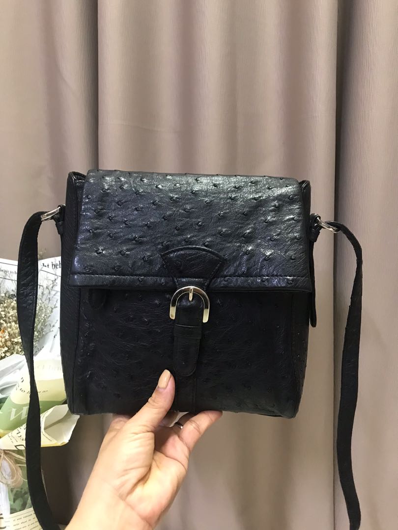 JRA Ostrich Leather Sling Bag 😍 - Tokyo Luxury Collection