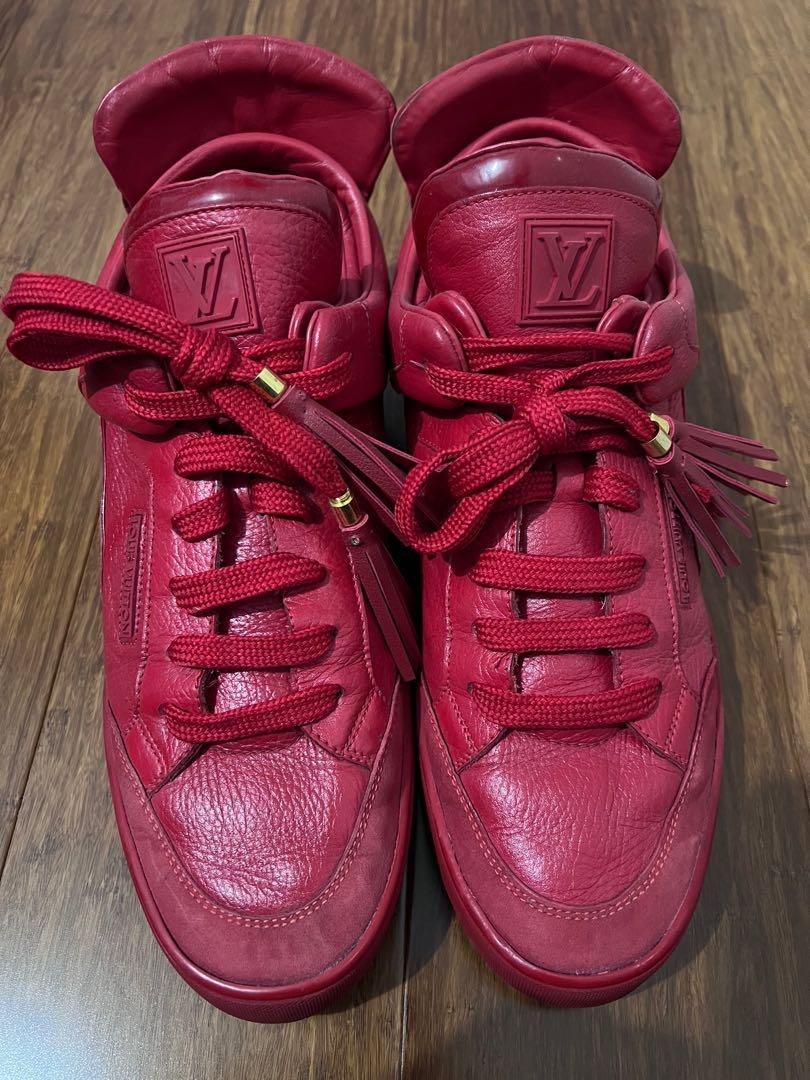 Louis Vuitton X Kanye West Laced Sneakers - Red