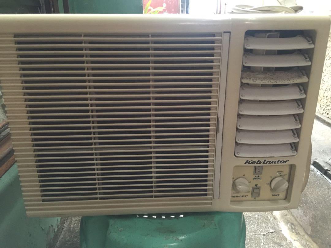 Kelvinator Aircon 1Hp Window type made by Carrier, TV & Home Appliances