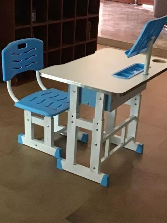 Kids Table SET 2in1 Table and CHAIR (Category: Tables & Sets) located in Manila. Submitted by affordshopz (Listing ID 1173633072, Image 3). Description: Kids Study Table and Chair with Organizer SALE ✔️color-blue & pink ✔️60x46cm ✔️adjustable height table & chair • Perfect for your child, they will love it • This Kids Table and Chair set ideal for kids aged 3 to 10 years. The Study Table Set Has a Sleek, Trendy and Functional Design, Which Makes 