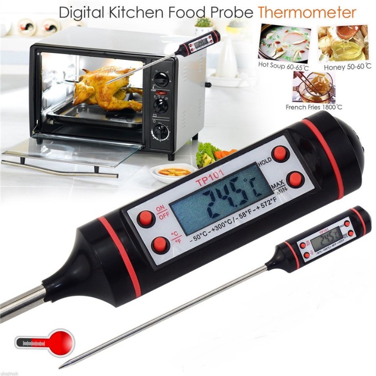 Food Thermometer Digital Kitchen Accessories Electronic Probe BBQ Cooking Tools 