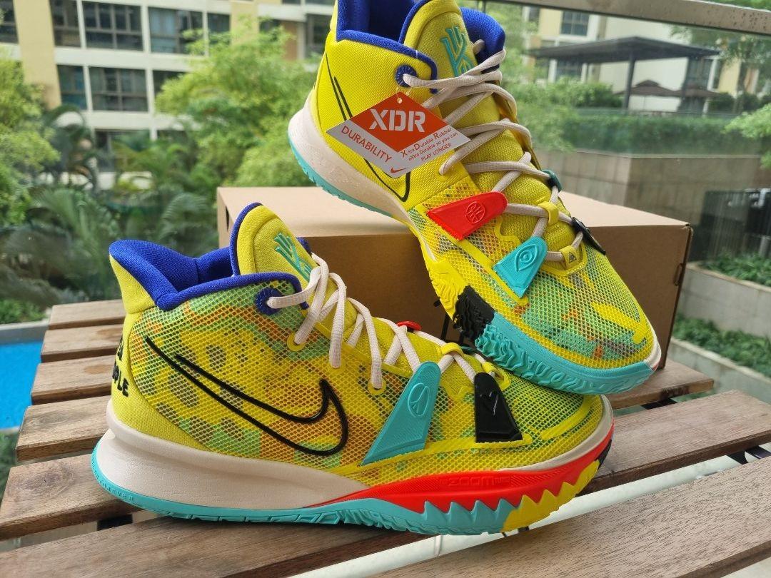 Kyrie 7 Bright Yellow, Men's Fashion, Footwear, Sneakers on Carousell