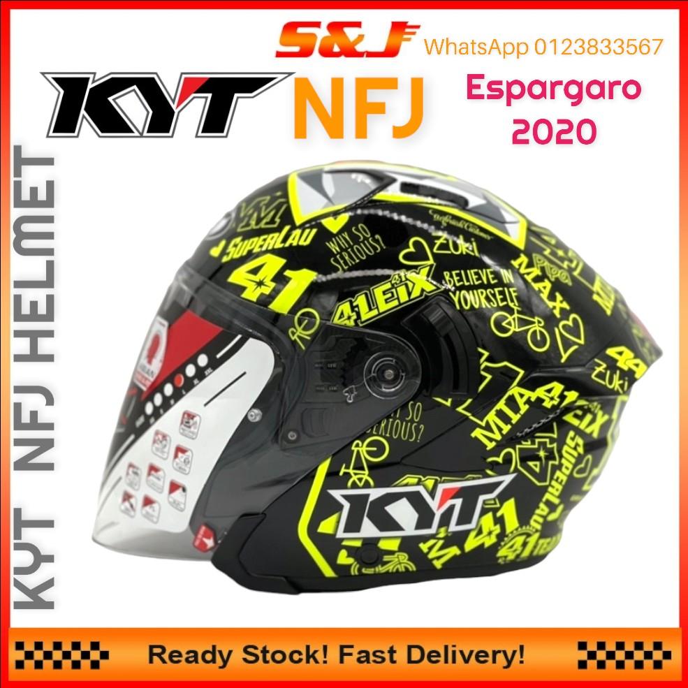 KYT HELMET FJN ESPARGARO 2020, Motorbikes on Carousell