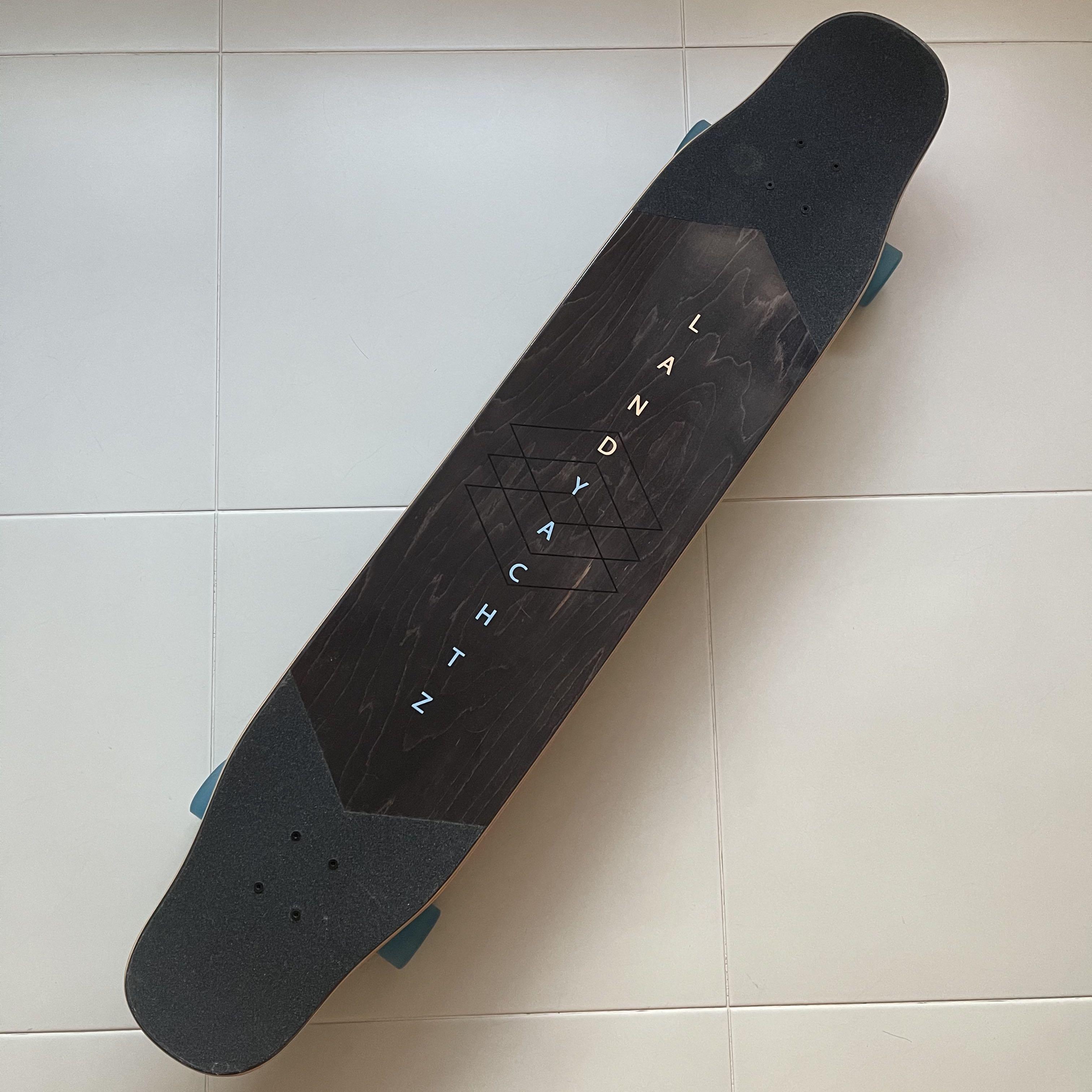 (new) longboard landyachtz stratus 46 dancing freestyle longboard full complete assemble, Sports
