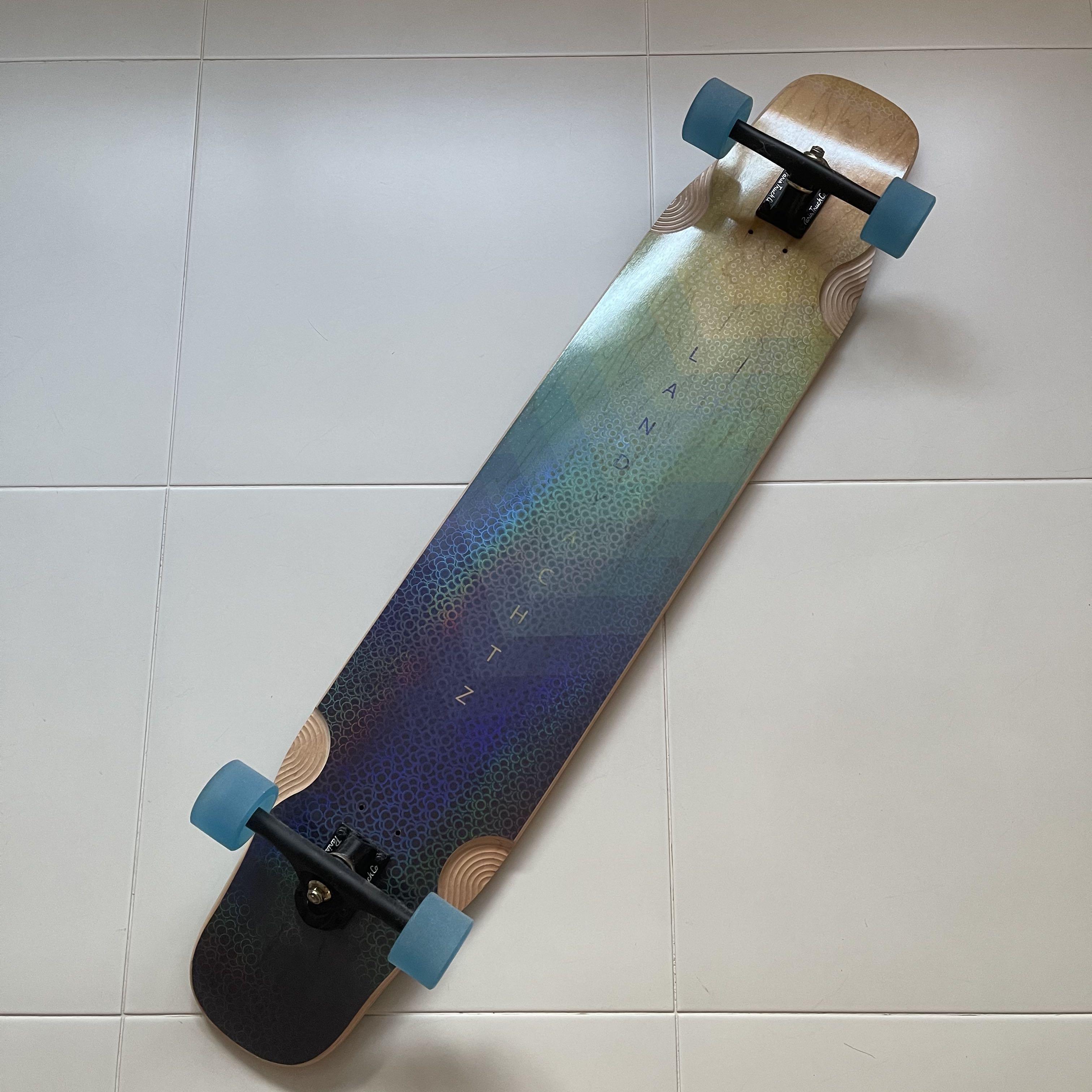 (new) longboard landyachtz stratus 46 dancing freestyle longboard full complete assemble, Sports