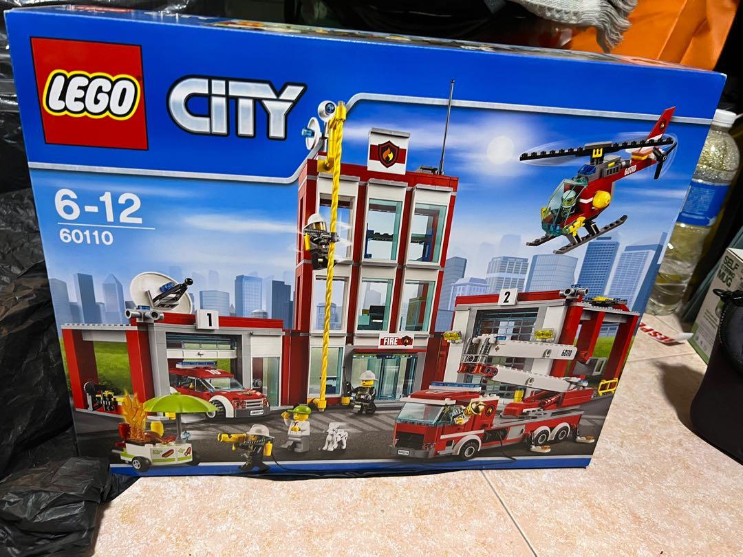 Lego city 60110 sales fire station speed build
