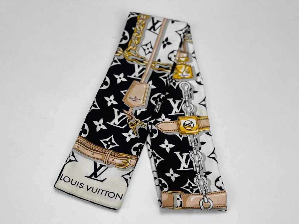 Louis Vuitton Silk Twill Monogram Confidential Bandeau Scarf - The Lux  Portal