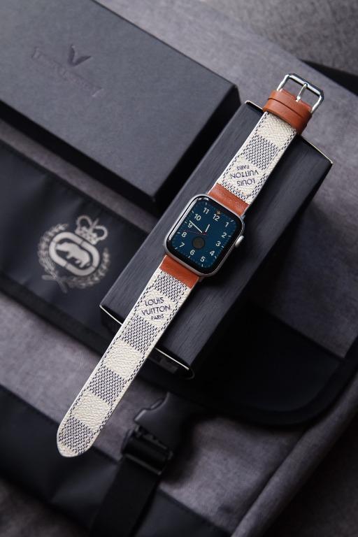 LOUIS VUITTON LV APPLE WATCH BAND 38/40MM 42/44MM LEATHER