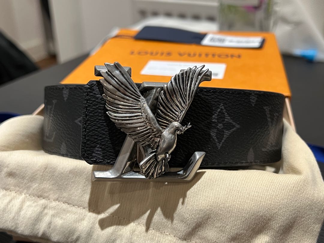 LV Dove belt M0576T 40mm 皮帶, 名牌, 飾物及配件- Carousell