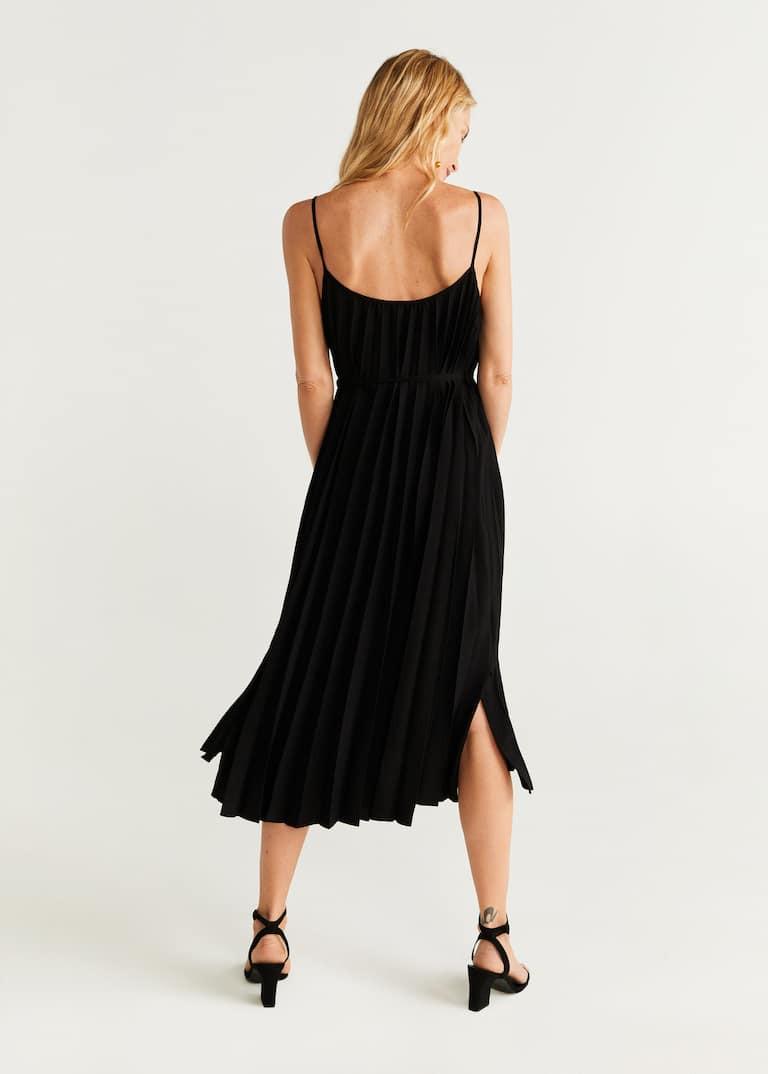 Mango pleated midi dress top