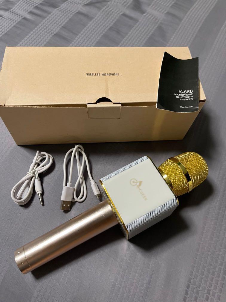 Mic Geek wireless microphone and Bluetooth speaker, Audio