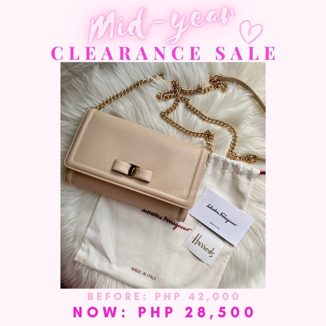 MID YEAR SALE Authentic Salvatore Ferragamo Nude Macadamia
