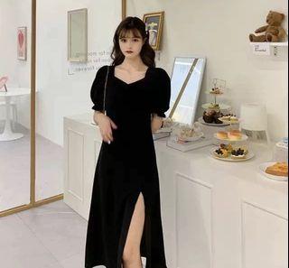 Midi Black Dress [Plus Size]
