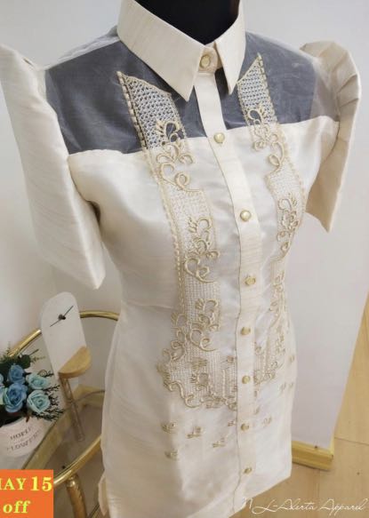 Modern Filipiniana Barong Dress Women s Fashion Dresses Sets
