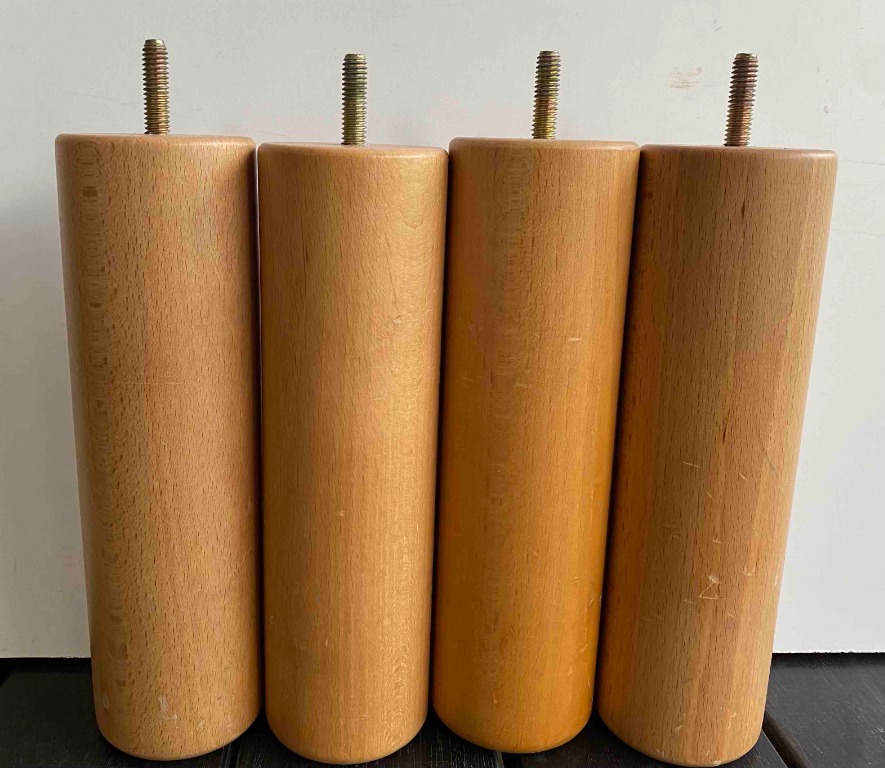 Muji wooden bed legs, Furniture & Home Living, Furniture, Bed Frames