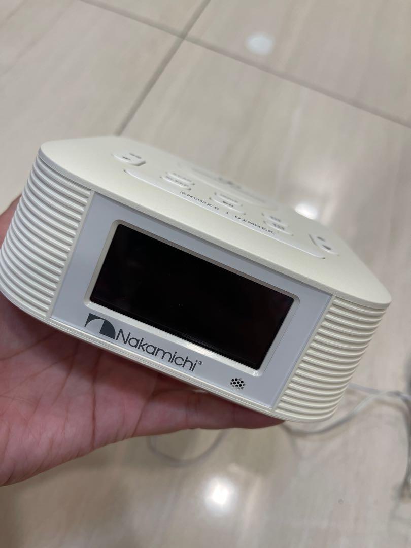 Nakamichi Bluetooth FM Clock Radio Speaker, Audio, Other Audio Equipment on Carousell