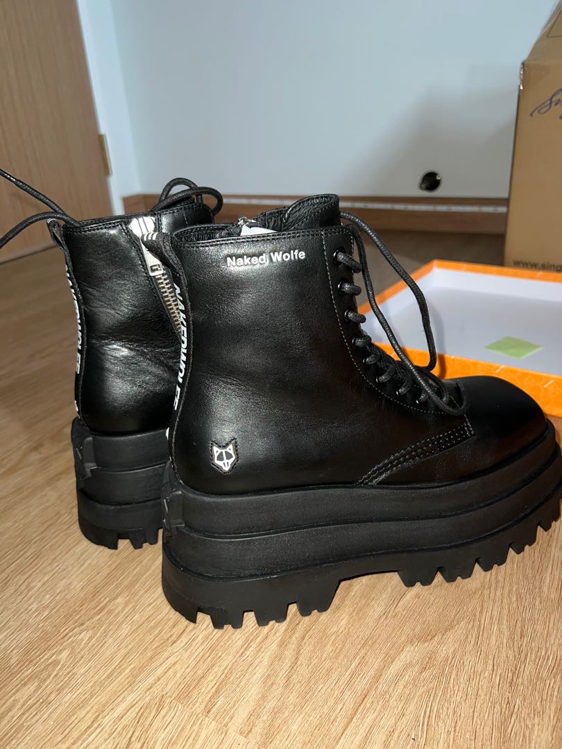 Naked wolfe sloanne black, Women's Fashion, Footwear, Boots on Carousell