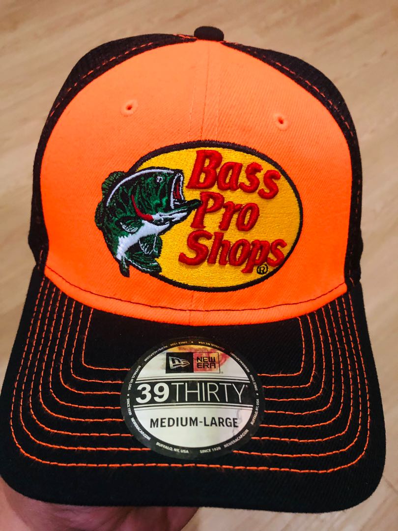 Orange Bass Pro Hat w/ FREE FISHING STICKER  Bass pro shop hat, Bass pro  shop, Bass pro shops