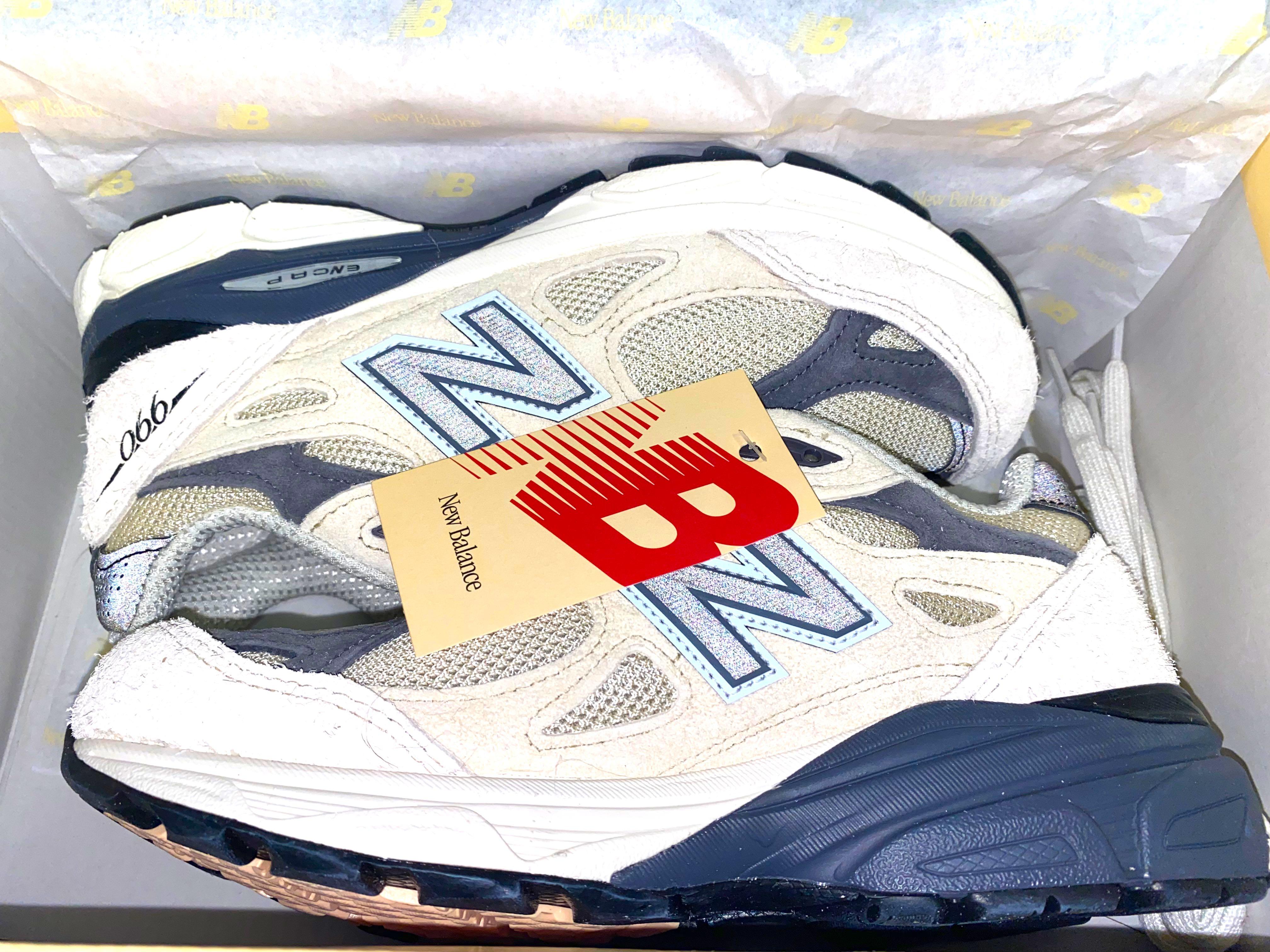 New Balance 990v3 MiUSA Teddy Santis Moonbeam US M 4.5 M990AD3, 女 ファッションデザイナー Balance New 990 29cm Moonbeam V3 スニーカー