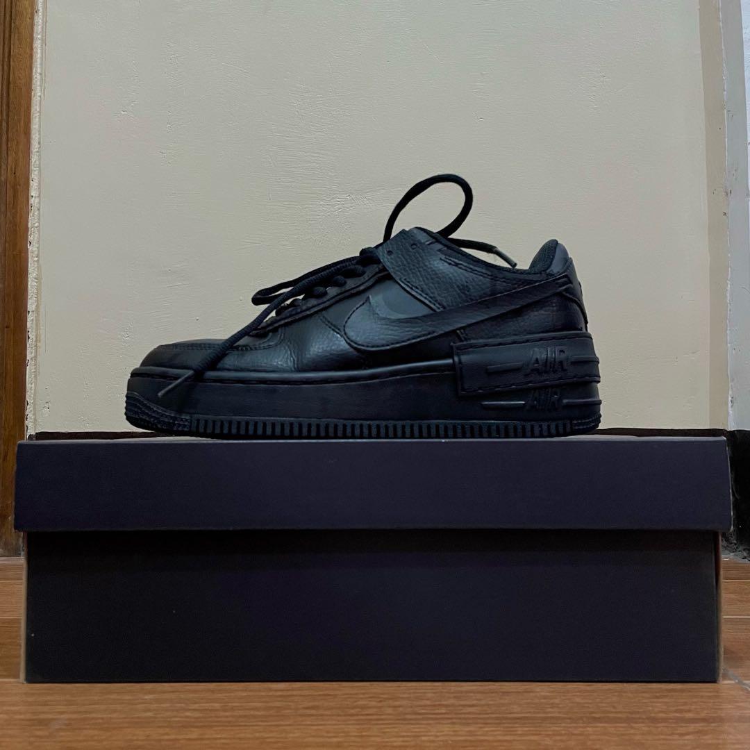 nike air force 1 shadow black womens