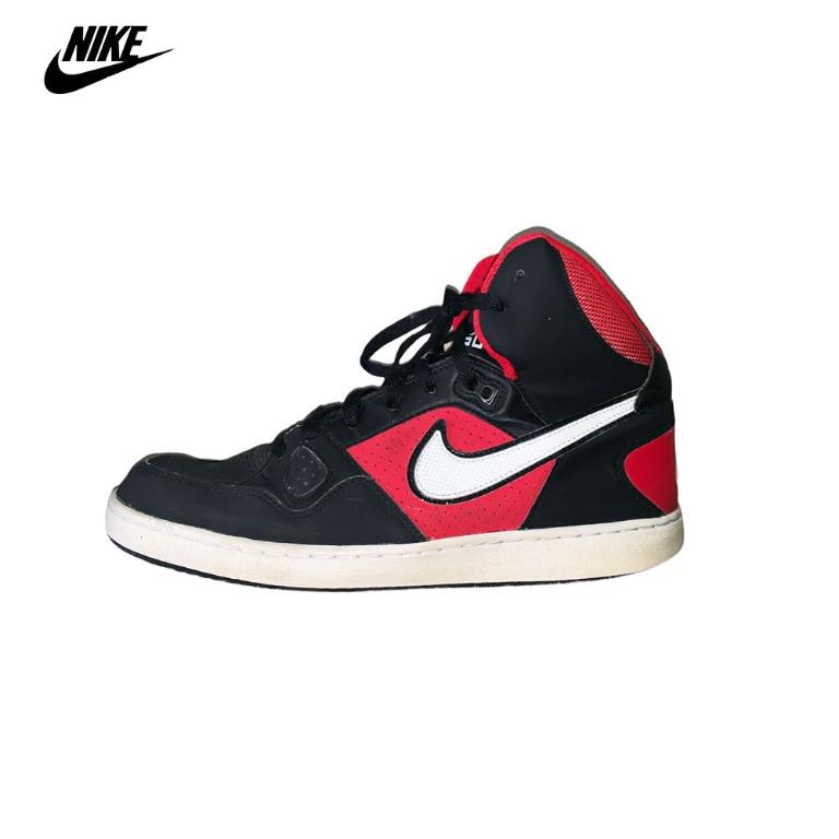 Nike son of force mid red black clearance