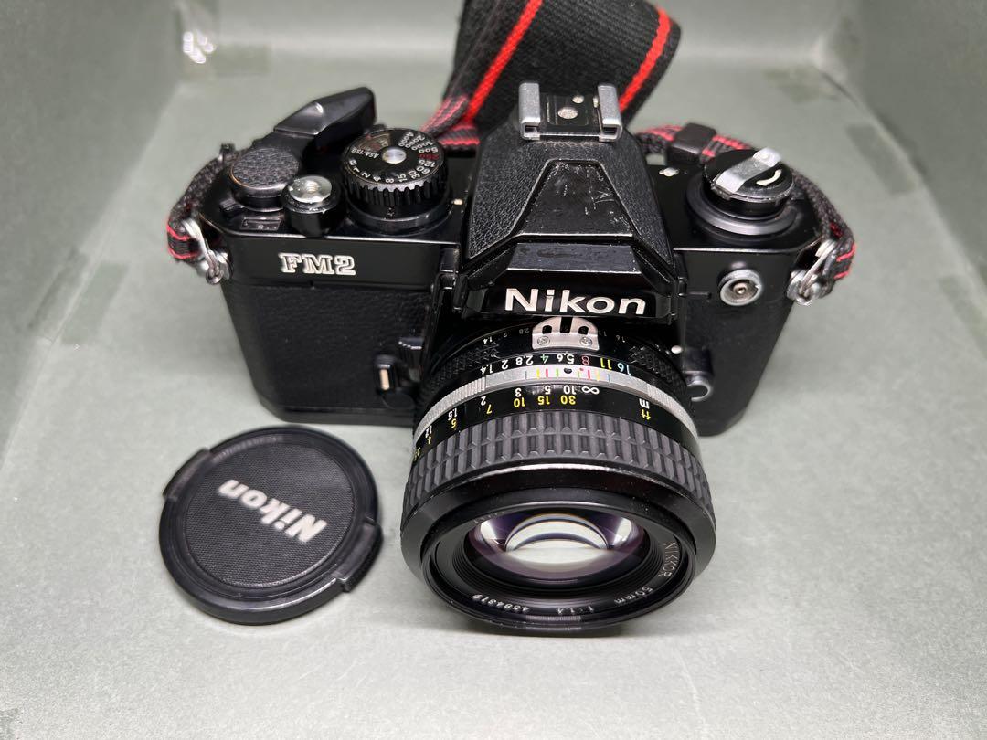 Nikon FM2 黑機連原廠Nikon Ai Nikkor 50mm f1.4 大光圈標準鏡, 攝影 