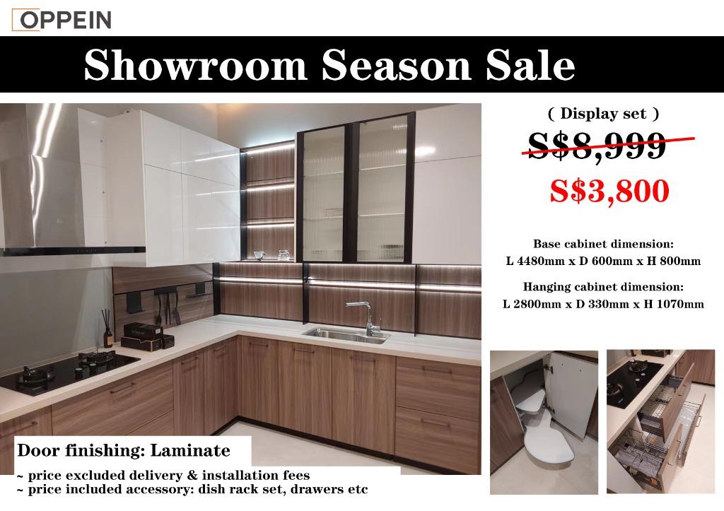 Oppein Base Cabinet (Showroom season sale), Furniture & Home ...
