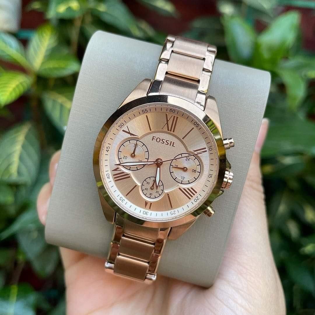 Original Fossil Rosegold Watch BQ3036