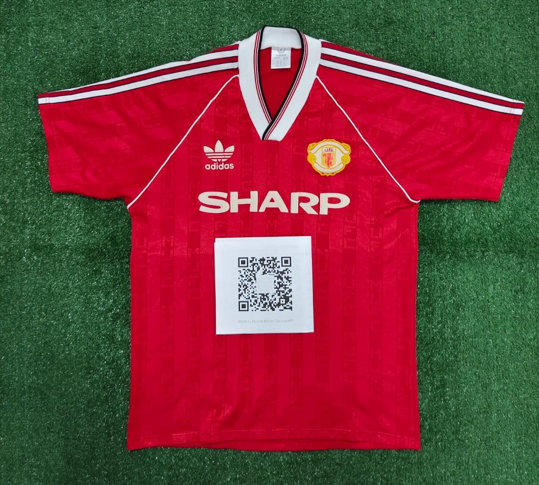 adidas Manchester United 1988-1990 Home Jerseey - USED