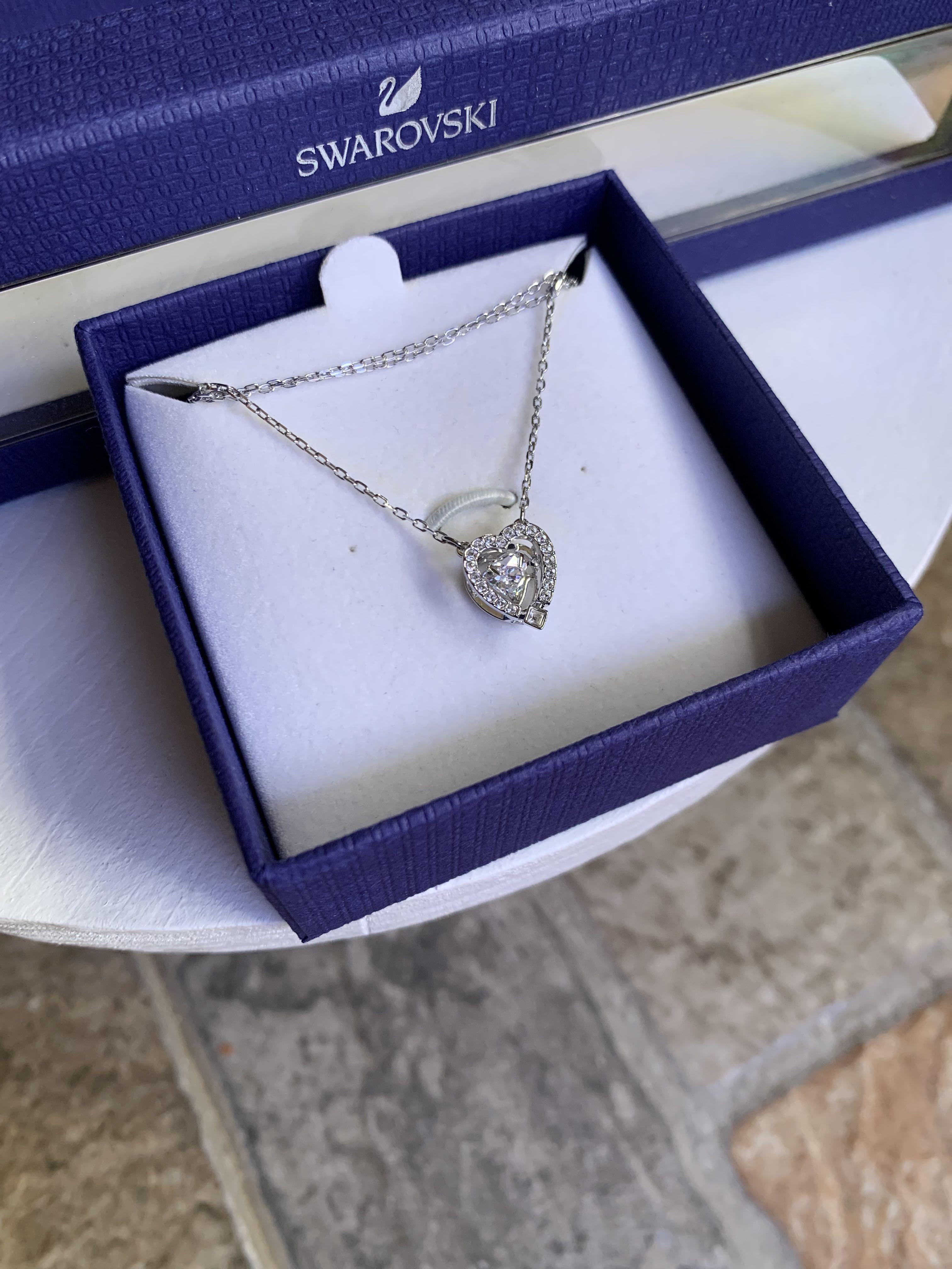 Original Swarovski Floating Heart necklace