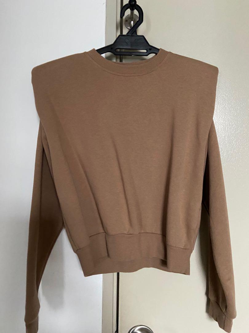 H&m padded deals shoulder top