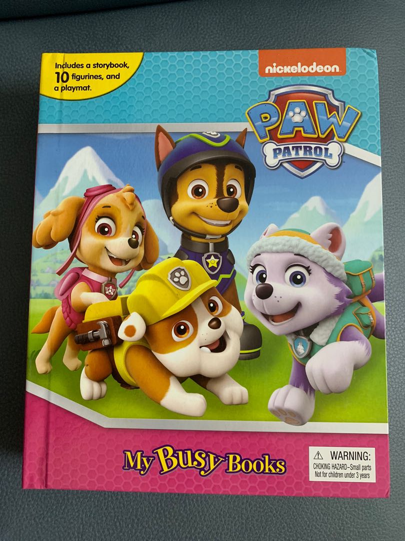 Paw Patrol my busy book 汪汪隊圖書, 興趣及遊戲, 書本 & 文具, 小說 & 故事書 - Carousell