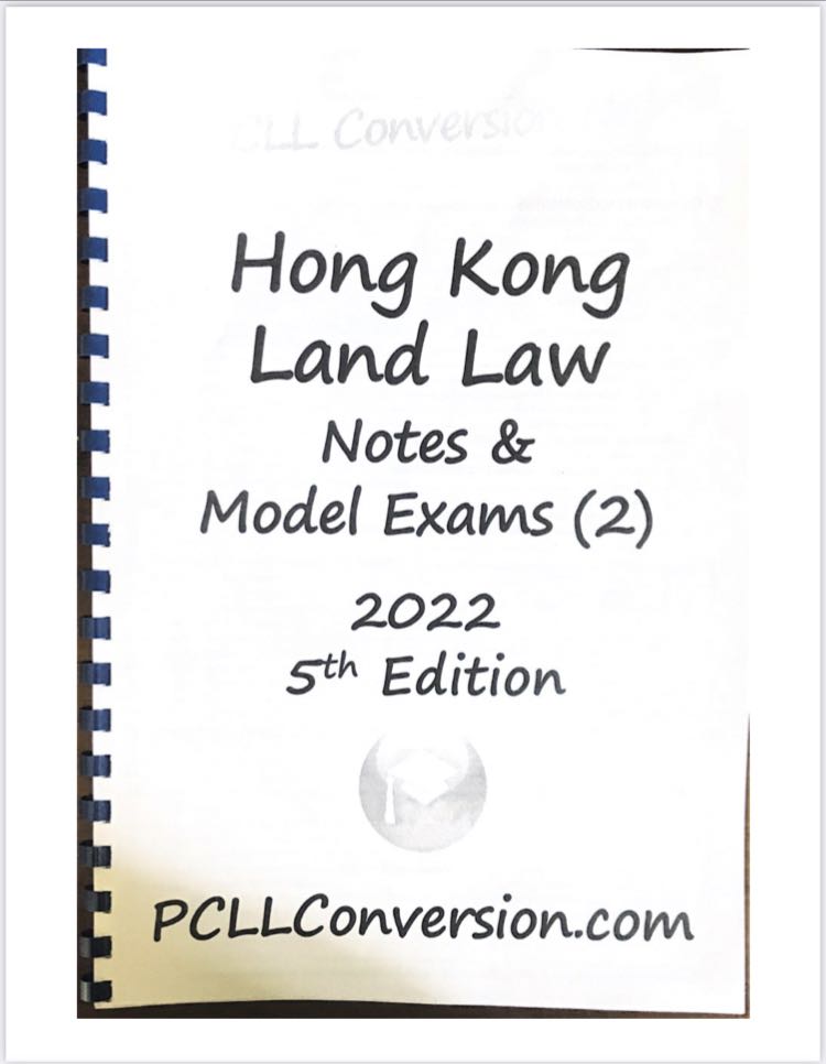 PCLL CONVERSION HK LAND LAW, 興趣及遊戲, 書本 & 文具, 書本及雜誌 補充練習 Carousell