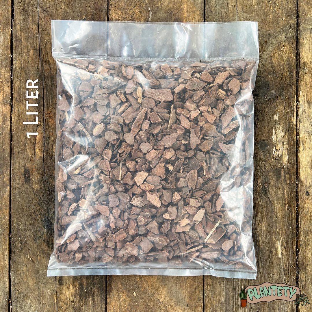 Pine Bark soil mix (Category: Gardening Tools & Ornaments) located in Quezon City. Submitted by diego25 (Listing ID 1173615009, Image 2). Description: Plantety Imported Dried Pine Bark Php 54 (1-litter) Php 160 (3-litters) What is pine bark? As the name implies, it’s made with the barky portions of a pine tree, shredded to smaller pieces. It’s a great source of organic material that does not break down too fast, providing structure to potting mix