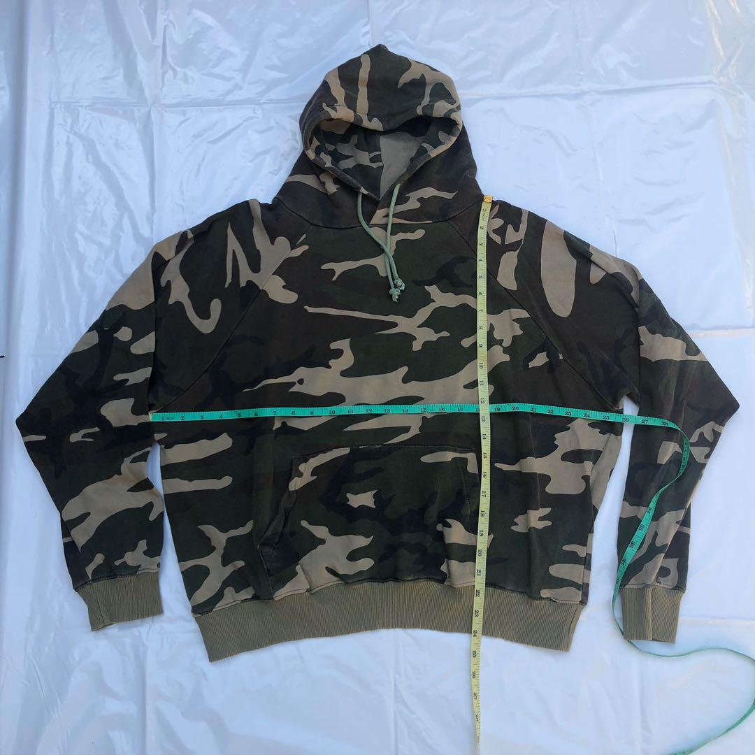 Fear of god camo hoodie store