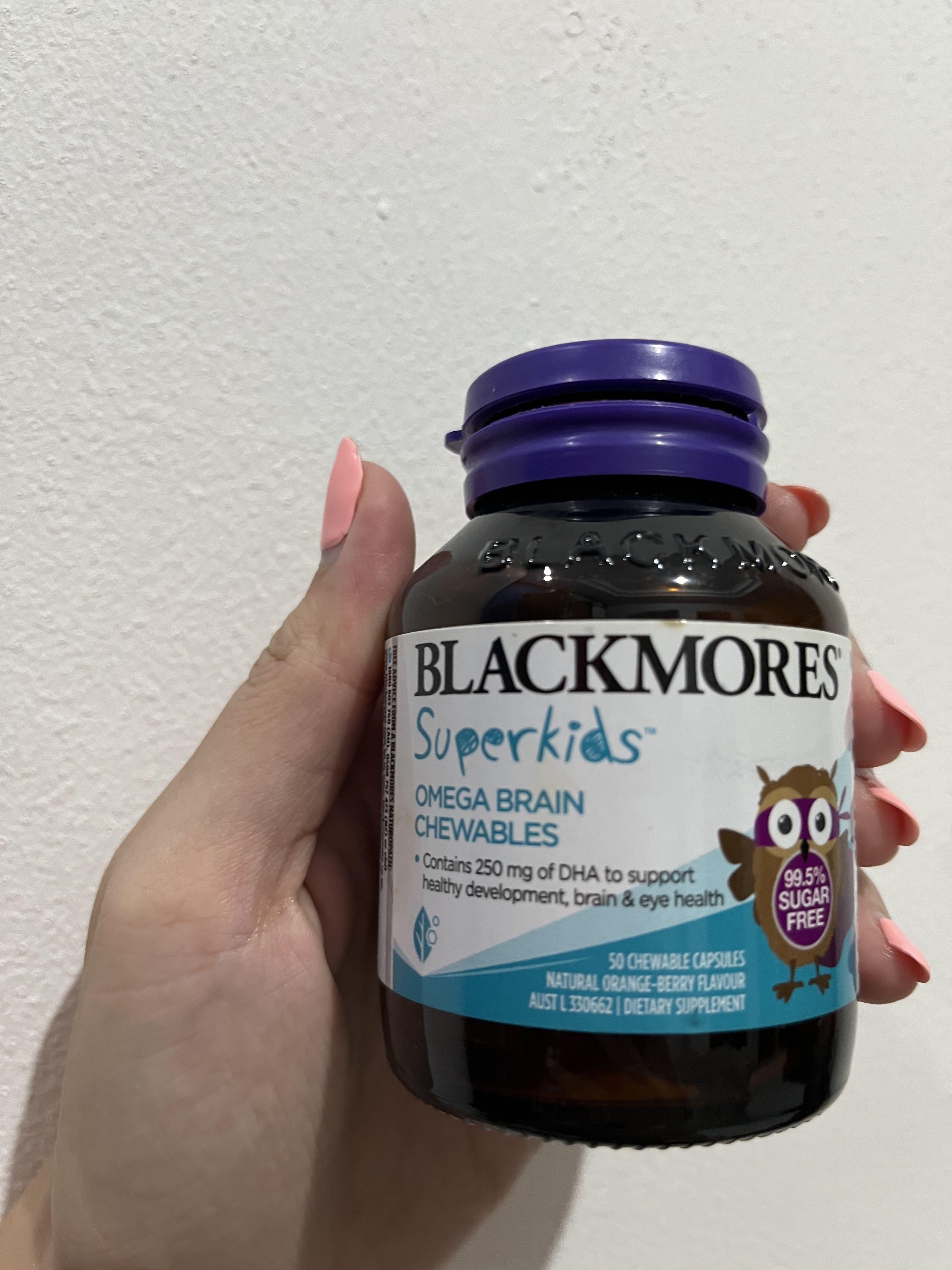 Blackmores superkids omega sales brain 50 chewables