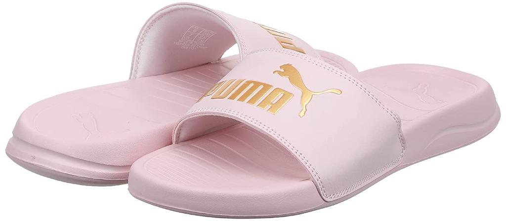PUMA Popcat 20 Slides Chalk Pink Puma Team Gold 37227925