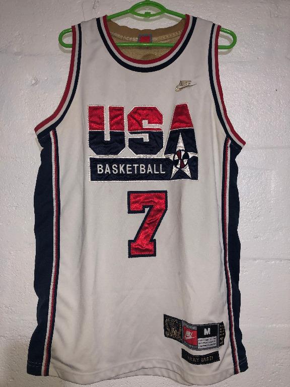 Rare NIKE Larry Bird USA Basketball Olympic Dream Team Jersey Shirt XXL