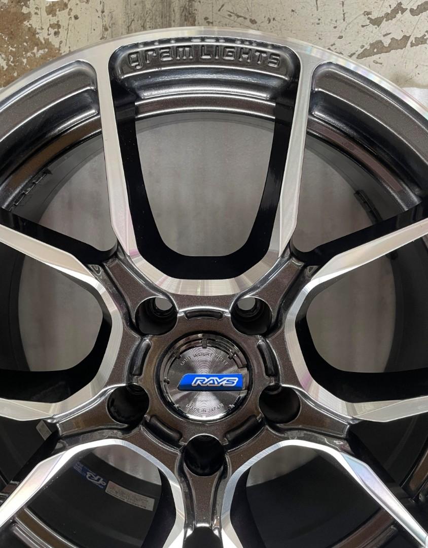 Rays Gram Light AZURE 57ANA 17X7 rims, Car Accessories, Tyres & Rims on ...