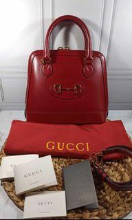 Reprice, Excellent, almost like new, gucci horsebit top handle red