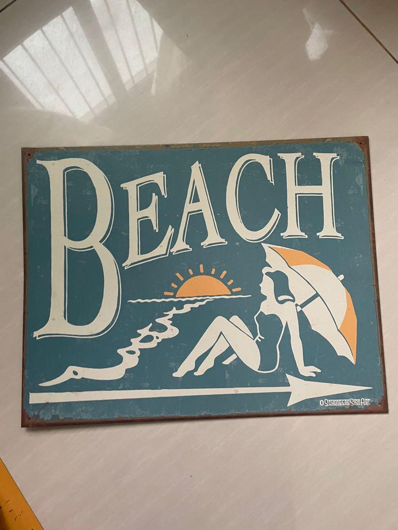 Retro tin signage (Category: Wall Decor) located in Paranaque City. Submitted by summer_declutter (Listing ID 1173627315, Image 1). Description: .