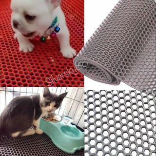 PPGE Pet Mats for Floor Waterproof Washable, Dog Carpet Protector Roll for  Food Bowl/Pee/Cage, Cat Carpet for Litter Box, Dog Mats for Sleeping Cat